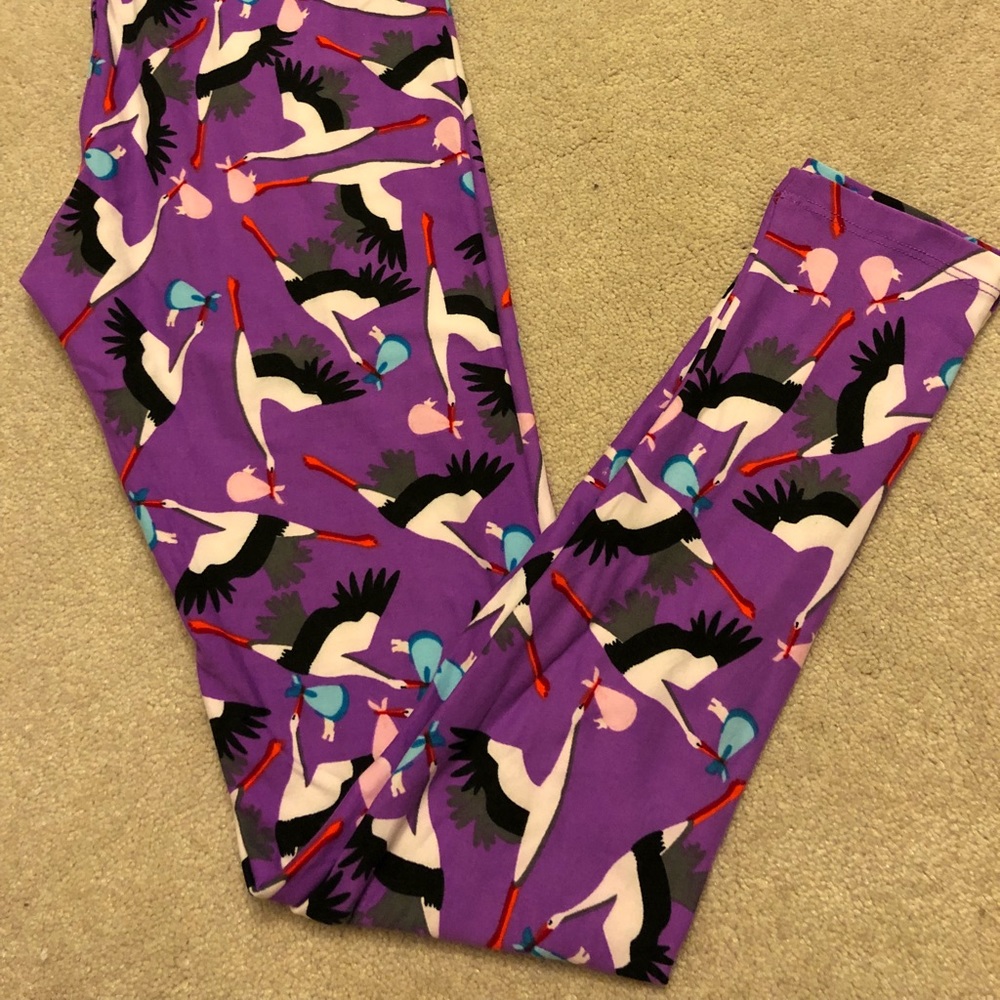 Lularoe Stork carrying baby